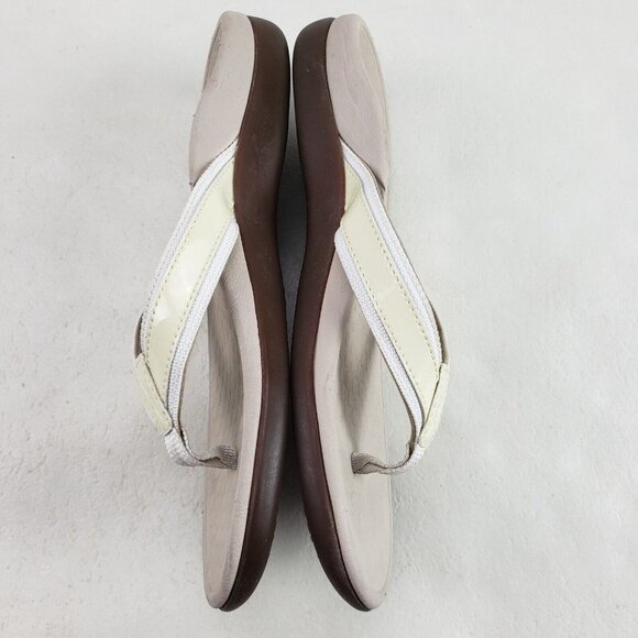 Vionic Tide II Toe Post Sandal Womens 7 Yellow Orthotic Flip Flop Thongs Slides - Picture 6 of 11